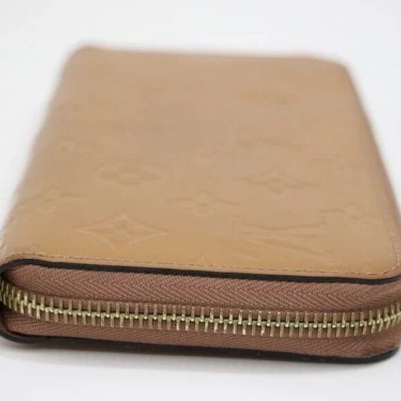 Louis Vuitton Monogram Vernis Patent Leather Zippy Around Long Wallet - Beige - Picture 8 of 16